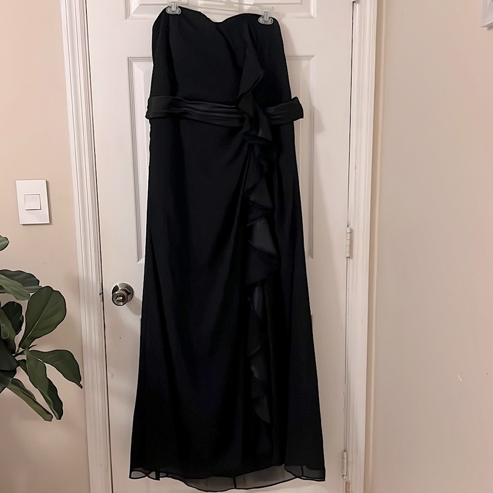 Black strapless evening dress Size 20 David’s Bridal
